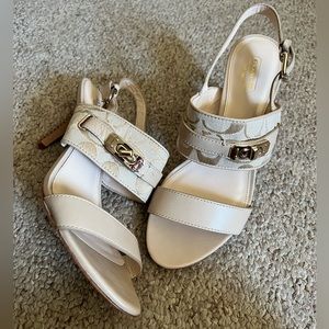 Coach Signature Heel Sandals